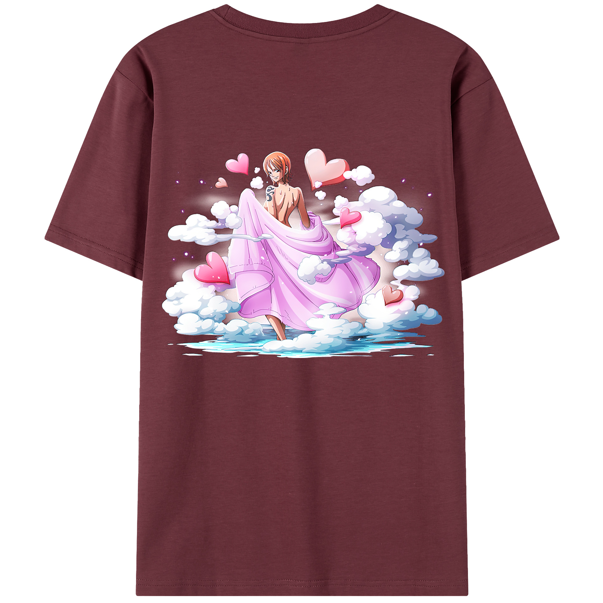 ワンピース ナミ ONE PIECE Nami 綿100％半袖Tシャツ（背面プリント）